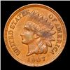 Image 2 : 1907 Indian Cent 1c Grades Choice AU/BU Slider