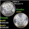 Image 1 : 1904-o Morgan Dollar $1 Grades GEM+ Unc