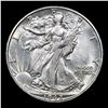 Image 2 : 1942-s Walking Liberty Half Dollar 50c Grades Select Unc
