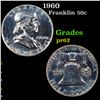 Image 1 : Proof 1960 Franklin Half Dollar 50c Grades Select Proof