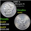 Image 1 : 1887-s Morgan Dollar $1 Grades Select Unc