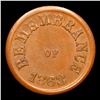 Image 2 : 1863 Not One Cent Civil War Token Fr-244/381a 1c Grades Choice AU