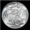 Image 2 : 1940-p Walking Liberty Half Dollar 50c Grades Select+ Unc