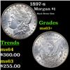 Image 1 : 1897-s Morgan Dollar $1 Grades Select+ Unc
