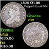 Image 1 : 1826 Capped Bust Half Dollar O-109 50c Grades vf, very fine