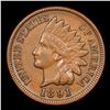 Image 2 : 1891 Indian Cent 1c Grades Select AU