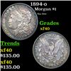Image 1 : 1894-o Morgan Dollar $1 Grades xf