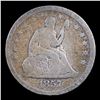 Image 2 : 1857-p Seated Liberty Quarter 25c Grades vf+