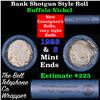 Image 1 : Buffalo Nickel Shotgun Roll in Old Bank Style 'Bell Telephone'  Wrapper 1925 & S Mint Ends