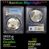 Image 1 : ***Auction Highlight*** PCGS 1922-p Peace Dollar $1 Graded ms65 By PCGS (fc)