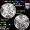 ***Auction Highlight*** 1886-p Morgan Dollar $1 Graded ms66+ By SEGS (fc)