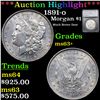 ***Auction Highlight*** 1891-o Morgan Dollar $1 Graded ms63+ By SEGS (fc)
