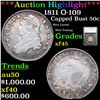 ***Auction Highlight*** 1811 Capped Bust Half Dollar O-109 50c Graded xf45 By SEGS (fc)