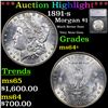 ***Auction Highlight*** 1891-s Morgan Dollar $1 Graded ms64+ By SEGS (fc)