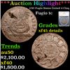 ***Auction Highlight*** 1787 Fugio Fugio 1c States United 4 Cinq Graded xf45 details By SEGS (fc)