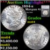 ***Auction Highlight*** 1894-s Morgan Dollar $1 Graded ms64 By SEGS (fc)