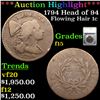 ***Auction Highlight*** 1794 Head of 94 Flowing Hair large cent 1c Graded f15 By SEGS (fc)