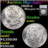 ***Auction Highlight*** 1900-o Morgan Dollar $1 Graded ms66+ By SEGS (fc)