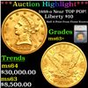 ***Auction Highlight*** 1888-o Gold Liberty Eagle Near TOP POP! $10 Graded ms63+ By SEGS (fc)