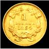 Image 3 : ***Auction Highlight*** 1854 Ty 2 Gold Dollar $1 Graded Select Unc By USCG (fc)