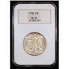 Image 2 : NGC 1938-p Walking Liberty Half Dollar 50c Graded ms65 By NGC