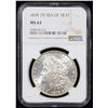 Image 2 : NGC 1878-p 7tf Morgan Dollar $1 Graded ms63 By NGC