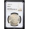 Image 2 : NGC 1878-s Morgan Dollar $1 Graded ms63 By NGC