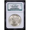 Image 2 : NGC 1922-p Peace Dollar Binion Hoard $1 Graded unc By NGC