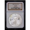 Image 2 : NGC 2003 Silver Eagle Dollar $1 Graded ms69 By NGC