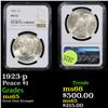 Image 1 : NGC 1923-p Peace Dollar $1 Graded ms65 By NGC