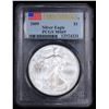 Image 2 : NGC 2009 Silver Eagle Dollar $1 Graded ms69 By NGC