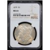 Image 2 : NGC 1879-p Morgan Dollar $1 Graded ms64 By NGC