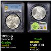PCGS 1923-p Peace Dollar $1 Graded ms65 By PCGS