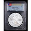 Image 2 : PCGS 2009 Silver Eagle Dollar $1 Graded ms69 By PCGS