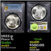 Image 1 : PCGS 1923-p Peace Dollar $1 Graded ms65 By PCGS