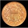 Image 2 : 1864 Lg Motto Two Cent Piece 2c Graded ms64+ rb By SEGS