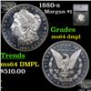 Image 1 : 1880-s Morgan Dollar $1 Graded ms64 dmpl By SEGS