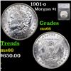 Image 1 : 1901-o Morgan Dollar $1 Graded ms66 By SEGS