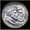 Image 2 : 1924 Huguenot Old Commem Half Dollar 50c Graded ms66+ By SEGS