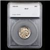 Image 4 : 1938-d/d Buffalo Nickel 5c Graded ms67 By SEGS