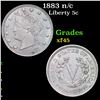 Image 1 : 1883 n/c Liberty Nickel 5c Grades xf+