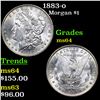 1883-o Morgan Dollar $1 Grades Choice Unc