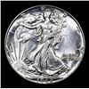 Image 2 : 1942-p Walking Liberty Half Dollar 50c Grades Select+ Unc