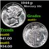 1944-p Mercury Dime 10c Grades GEM+ Unc