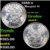 1888-o Morgan Dollar $1 Grades Choice+ Unc