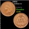 Image 1 : 1902 Indian Cent 1c Grades Choice AU/BU Slider