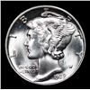 Image 2 : 1939-p Mercury Dime 10c Grades GEM++ Unc