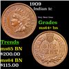 1909 Indian Cent 1c Grades Choice+ Unc BN
