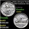 Image 1 : 1926-s Oregon Trail Old Commem Half Dollar 50c Grades Choice+ Unc