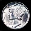 Image 2 : 1945-d Mercury Dime 10c Grades GEM+ FSB